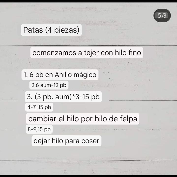 Patrón de ganchillo gratis para alpacita amigurumi con instrucciones