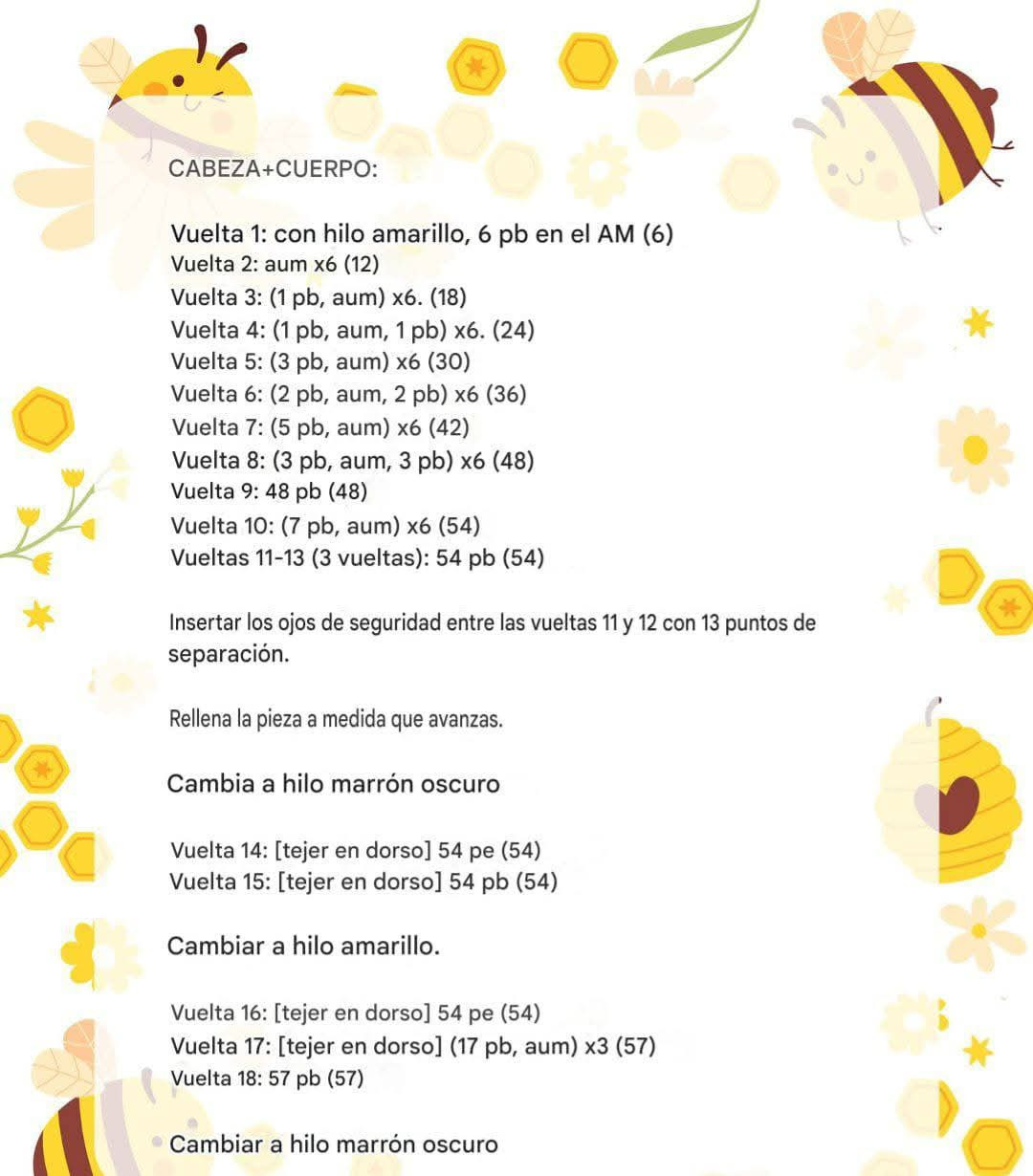 Patrón de Ganchillo Gratuito: Abeja Amigurumi San Valentín