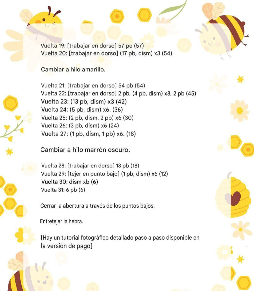 Patrón de Ganchillo Gratuito: Abeja Amigurumi San Valentín