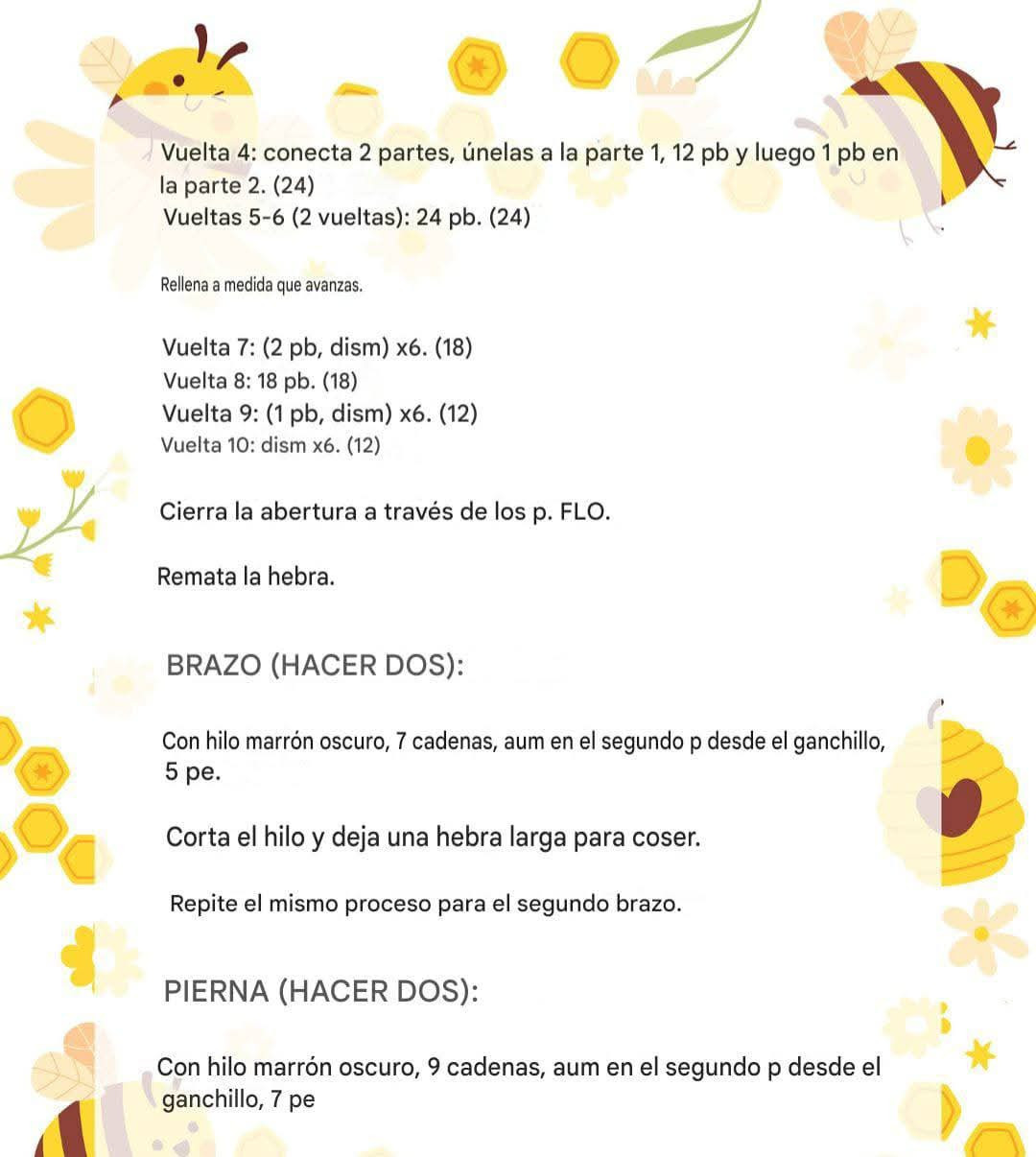 Patrón de Ganchillo Gratuito: Abeja Amigurumi San Valentín