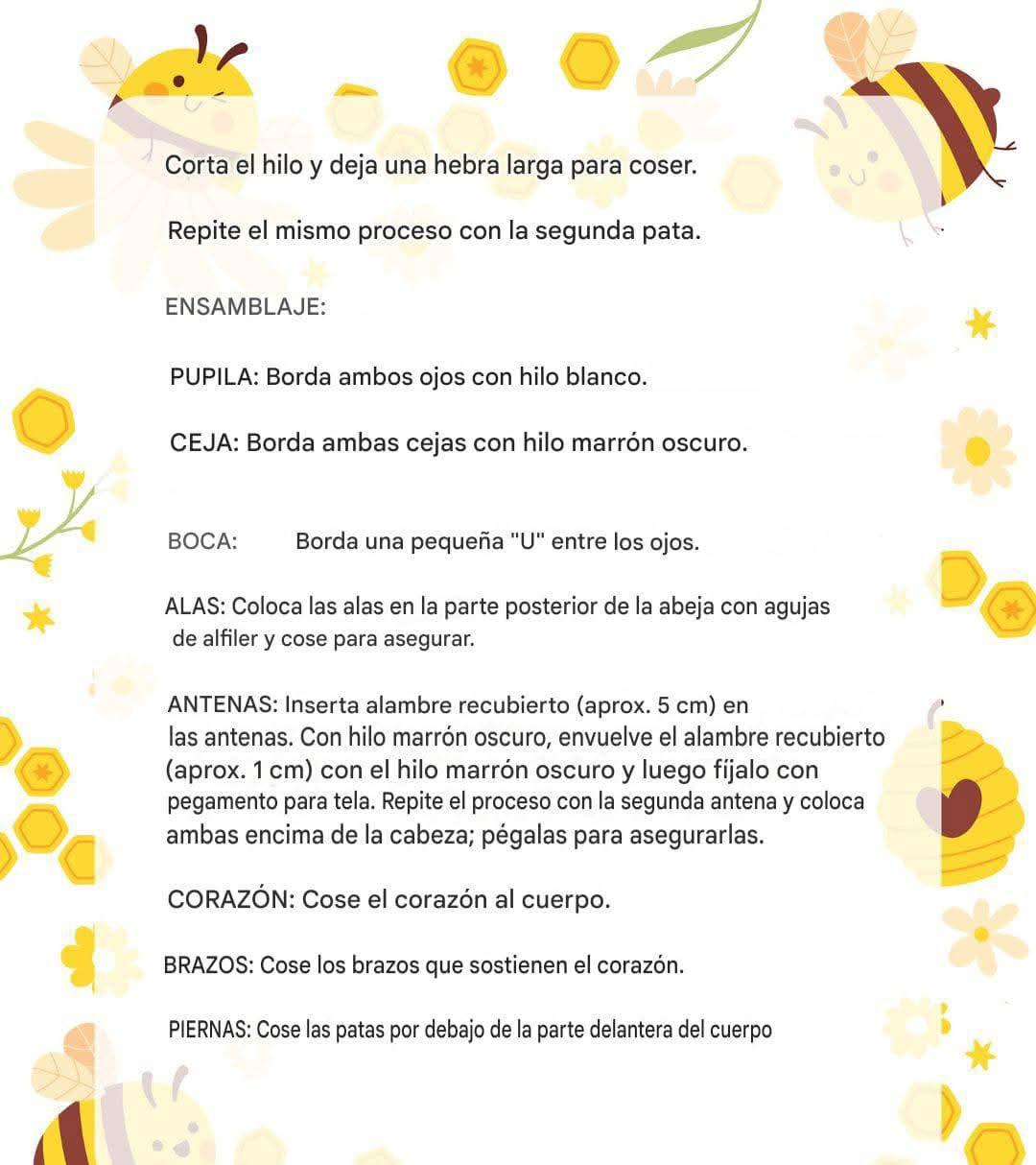 Patrón de Ganchillo Gratuito: Abeja Amigurumi San Valentín