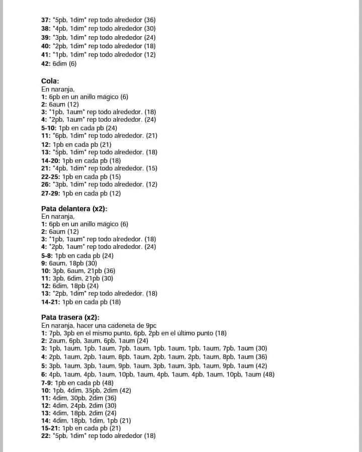 Patrón de Ganchillo Gratuito: Garfield el Gato Naranja con Vetas Negras