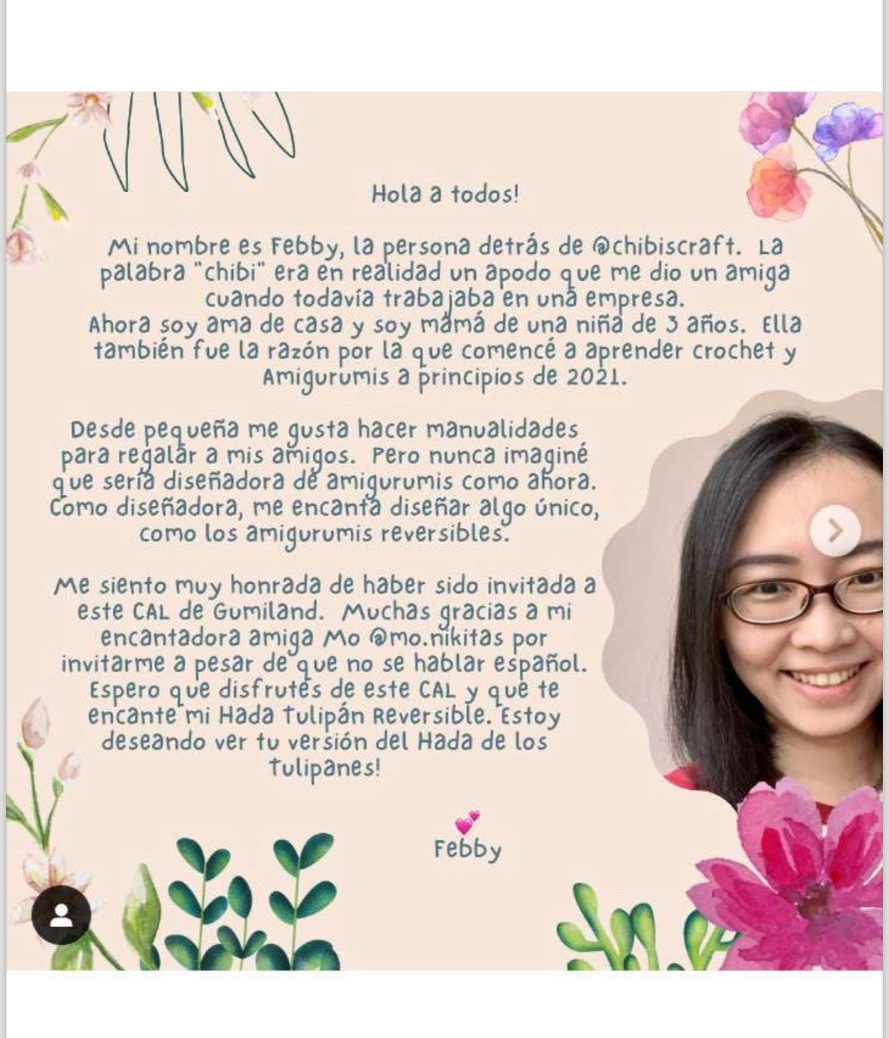 Patrón de ganchillo Hada Tulipán Reversible