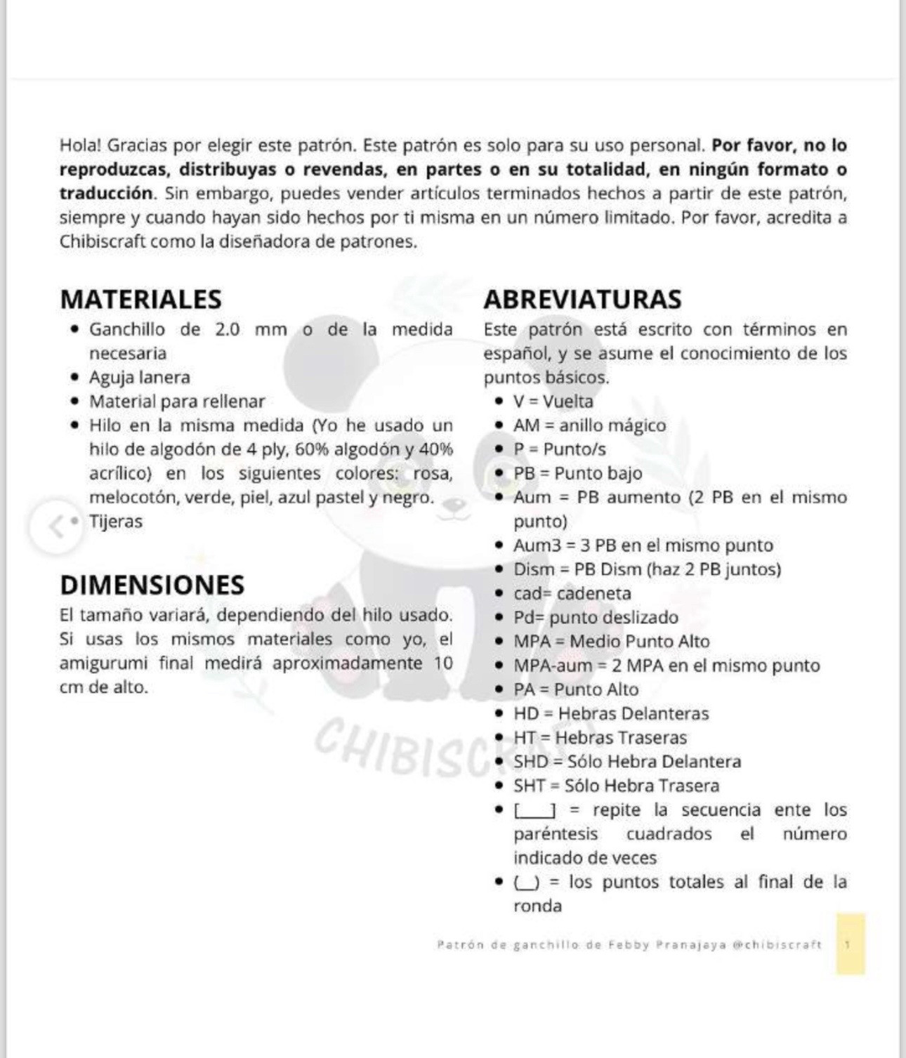 Patrón de ganchillo Hada Tulipán Reversible