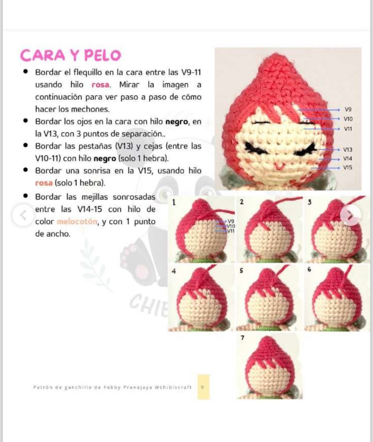 Patrón de ganchillo Hada Tulipán Reversible