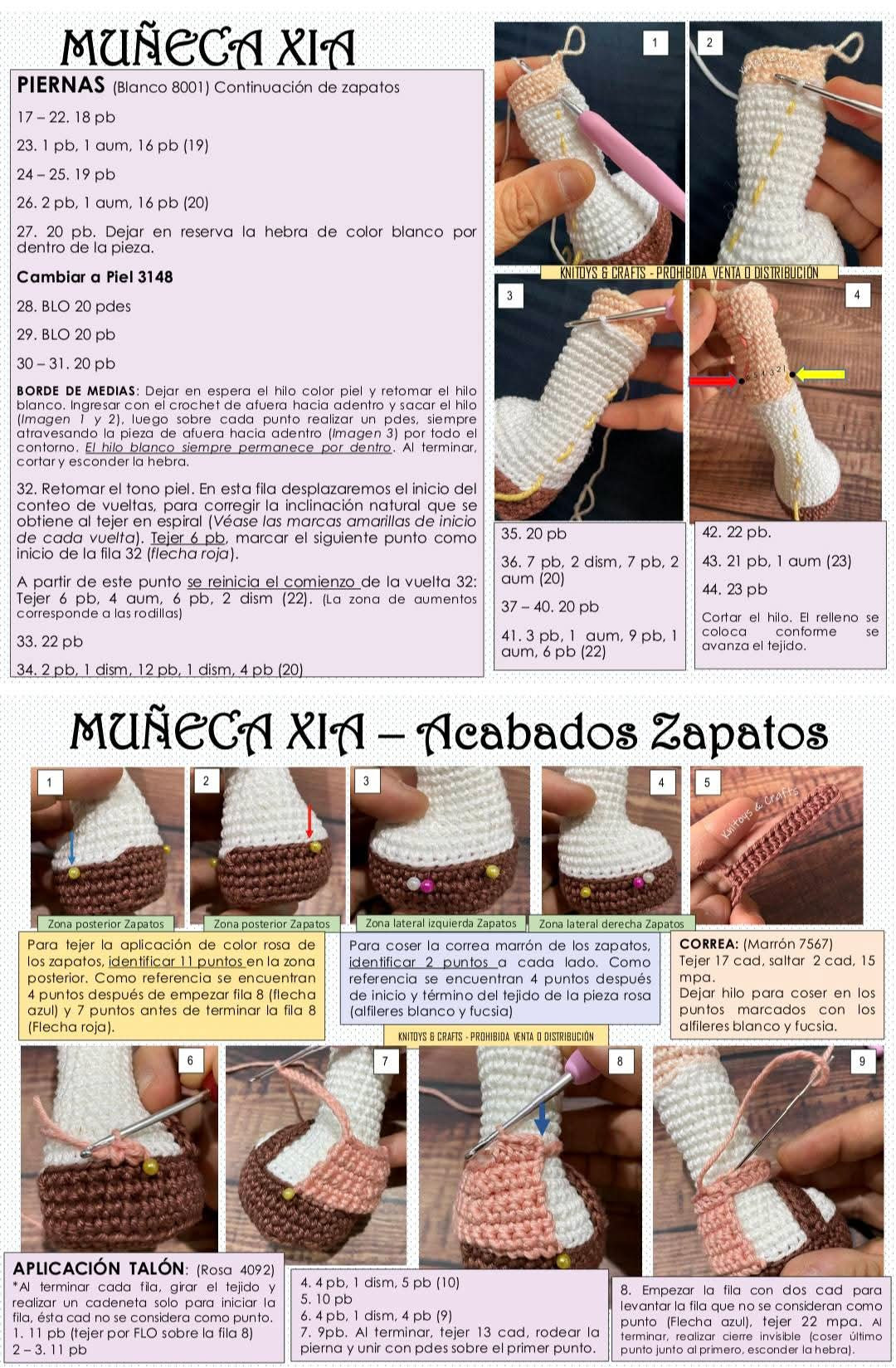 Patrón de Ganchillo Muñeca Amigurumi Xia con Dragón