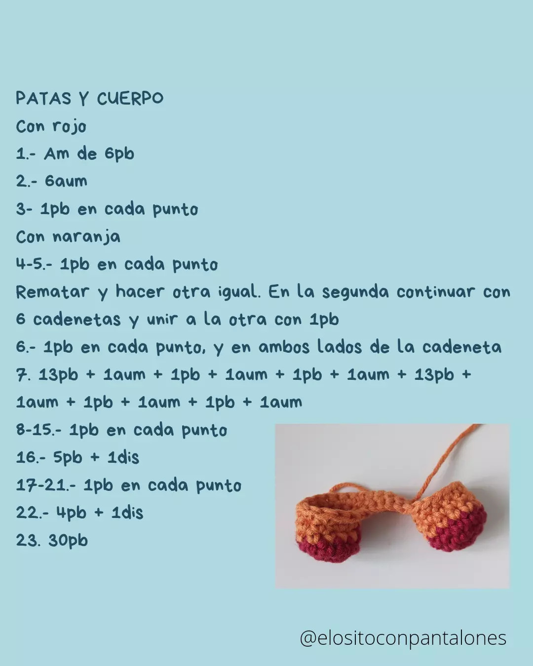 Patrón de Ganchillo Panda Rojo: Tutorial Paso a Paso para Amigurumi