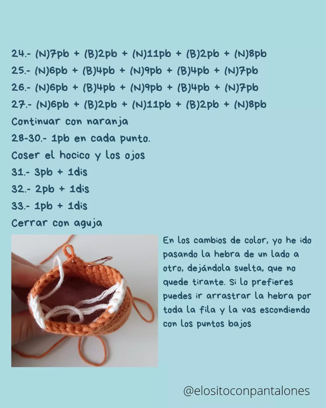 Patrón de Ganchillo Panda Rojo: Tutorial Paso a Paso para Amigurumi