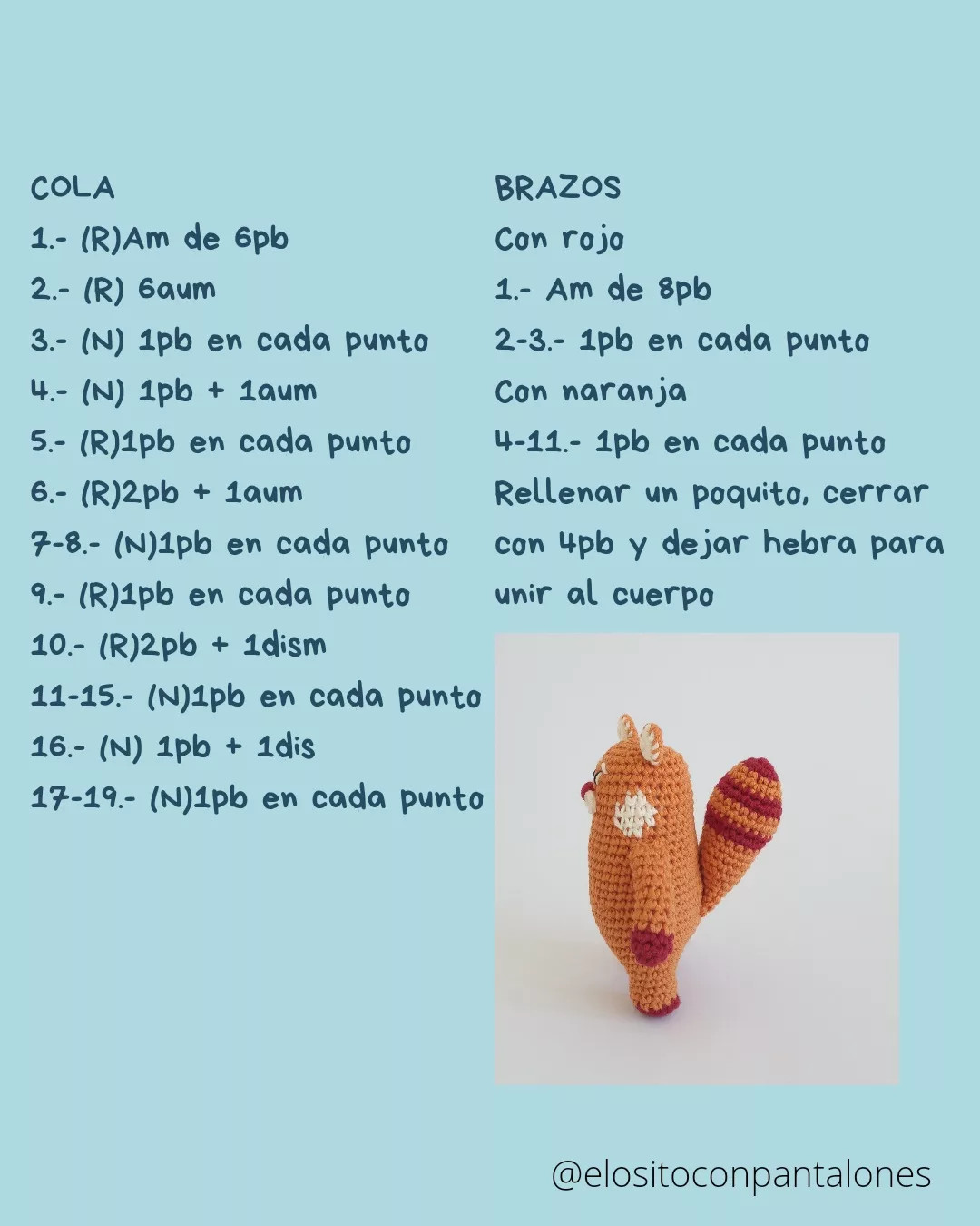 Patrón de Ganchillo Panda Rojo: Tutorial Paso a Paso para Amigurumi