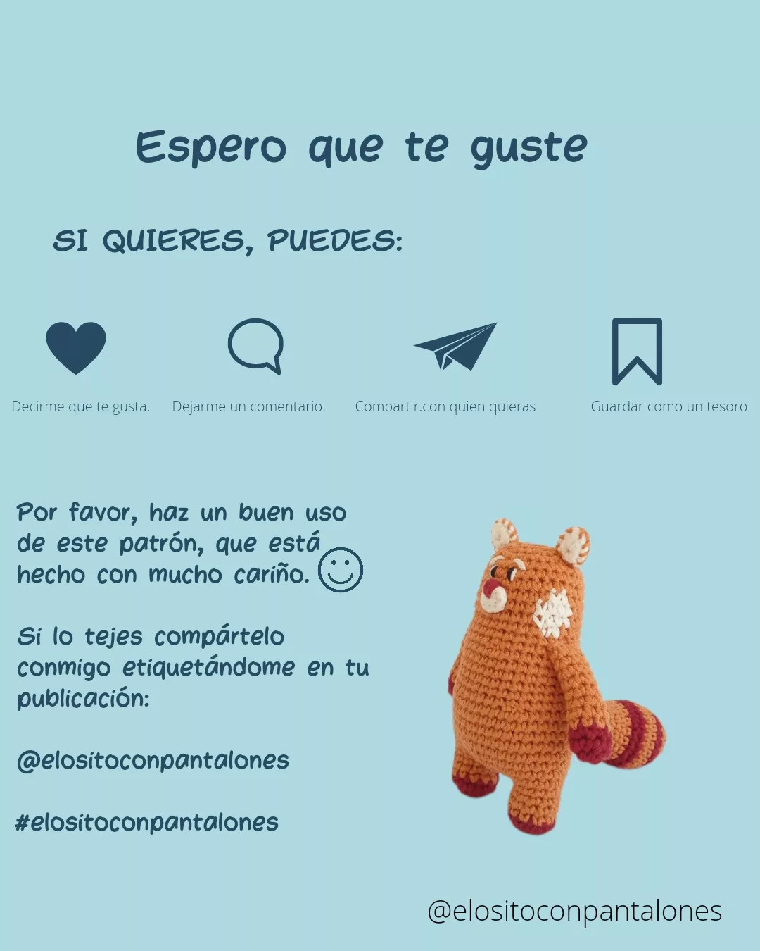 Patrón de Ganchillo Panda Rojo: Tutorial Paso a Paso para Amigurumi
