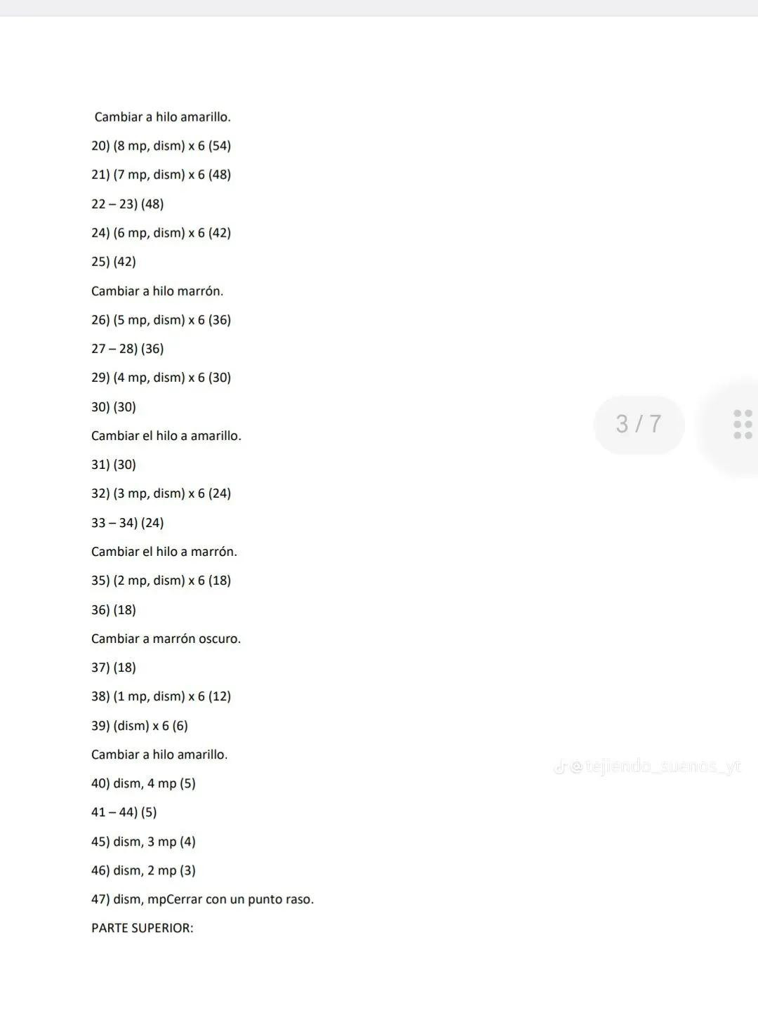 Patrón de ganchillo para abeja amigurumi con miel