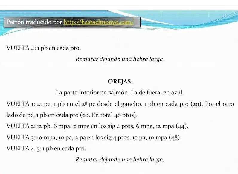 Patrón de Ganchillo para Amigurumi Stitch Azul