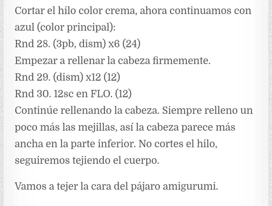 Patrón de Ganchillo para Pájaro Amigurumi con Bufanda y Gorro