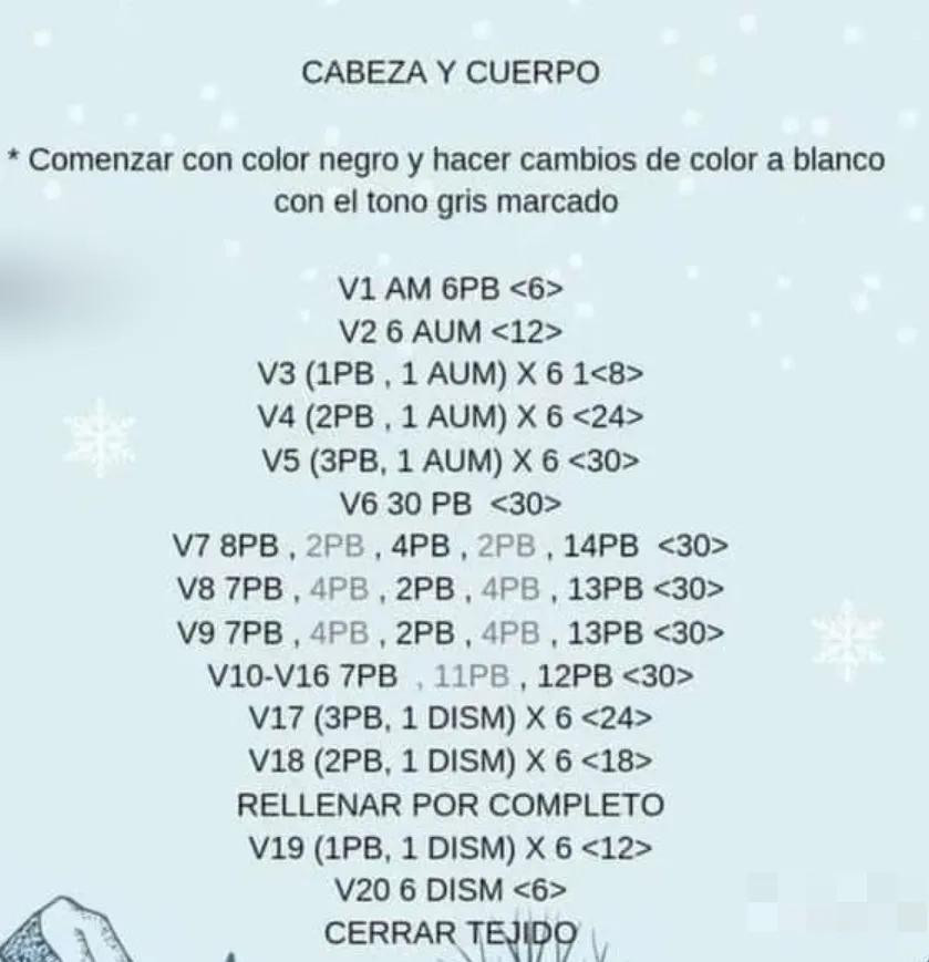 Patrón de ganchillo para pingüino amigurumi con instrucciones paso a paso y materiales