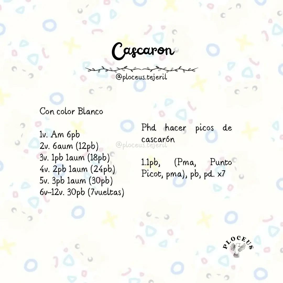 Patrón de Ganchillo Togepi Pokémon Amigurumi