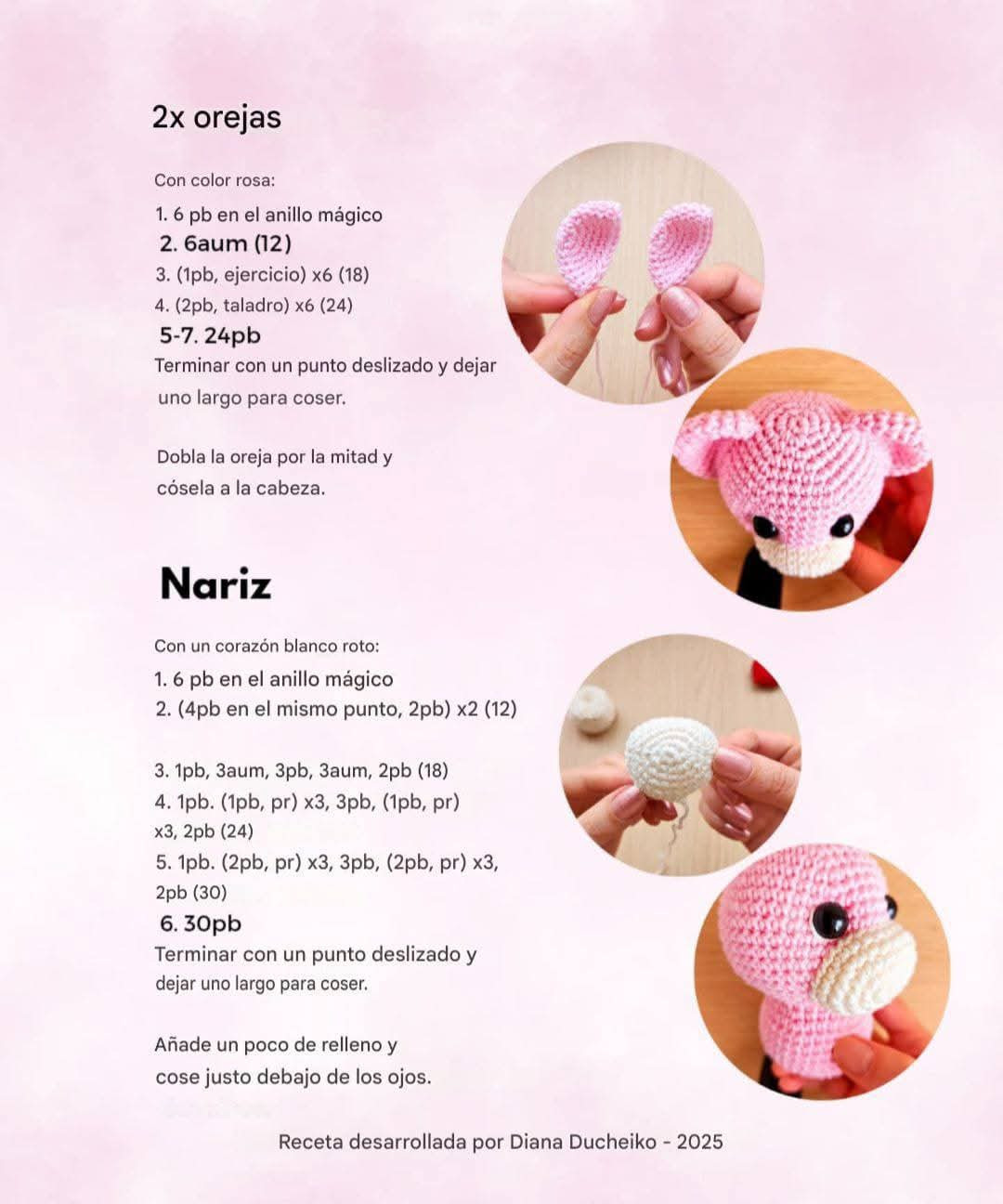 Patrón de gusano rosa con corazón vibrador