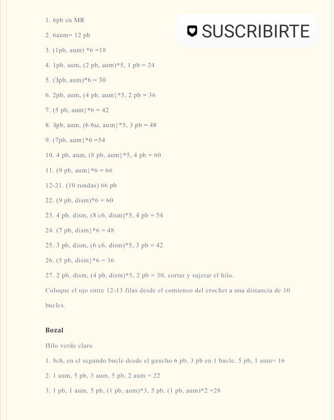 Patrón de Hipopótamo Amigurumi Mochado Gratis en Español