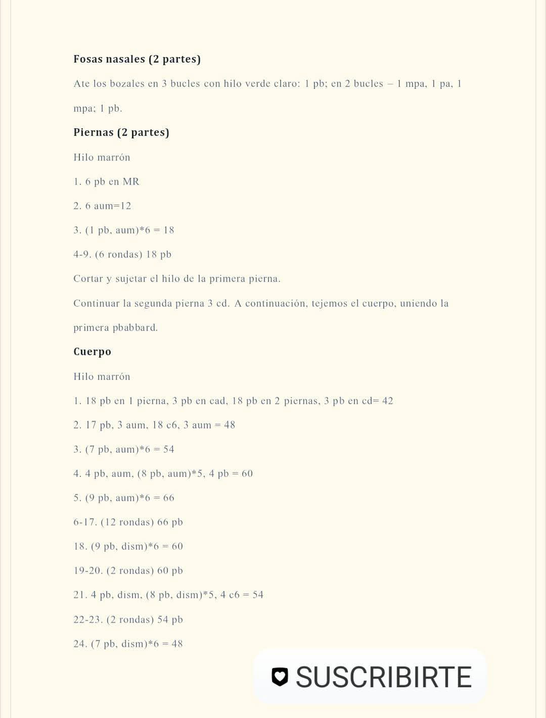 Patrón de Hipopótamo Amigurumi Mochado Gratis en Español