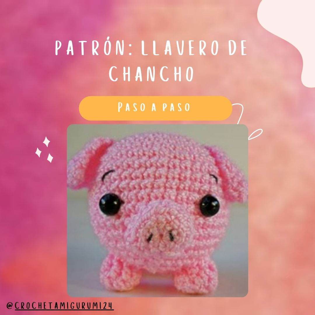 Patrón de Llavero de Chancho Amigurumi: Guía Paso a Paso con Materiales y Abreviaturas