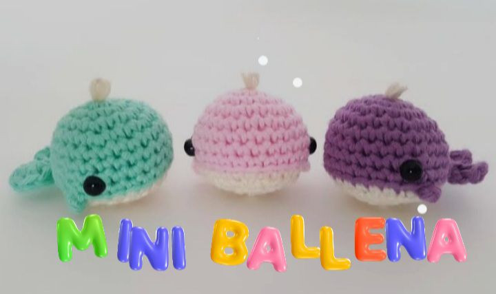 Patrón de Mini Ballena Amigurumi Crochet