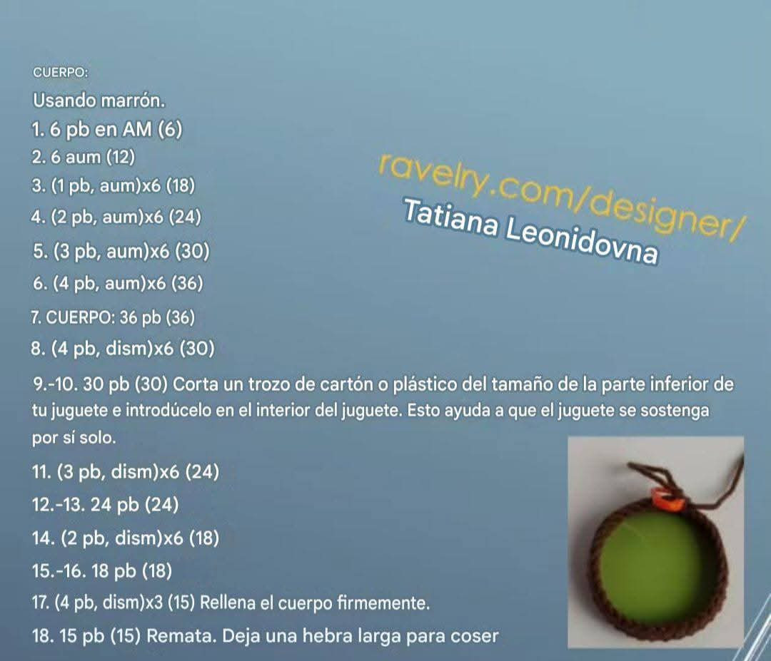 Patrón de Móc Len Baby Yoda - Amigurumi