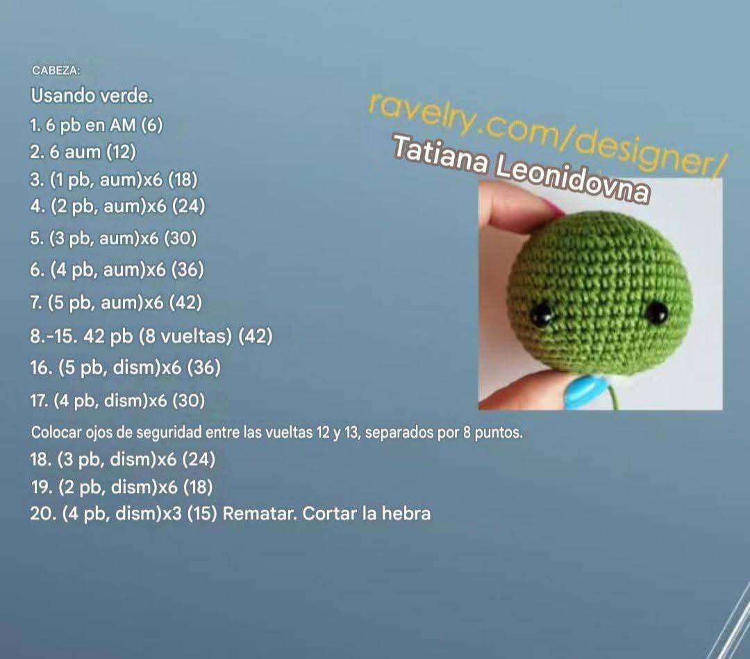 Patrón de Móc Len Baby Yoda - Amigurumi