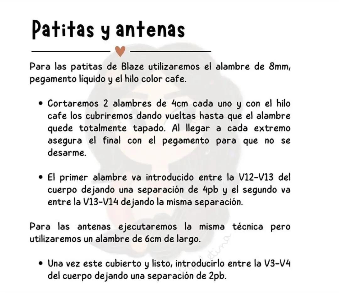 Patrón de Moteado Amigurumi Blaze, el escarabajo de Tinkerbell