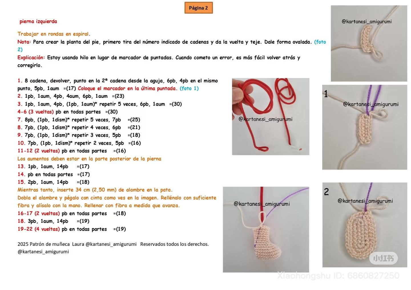 Patrón de muñeca Laura: Búp bê móc len công chúa biển