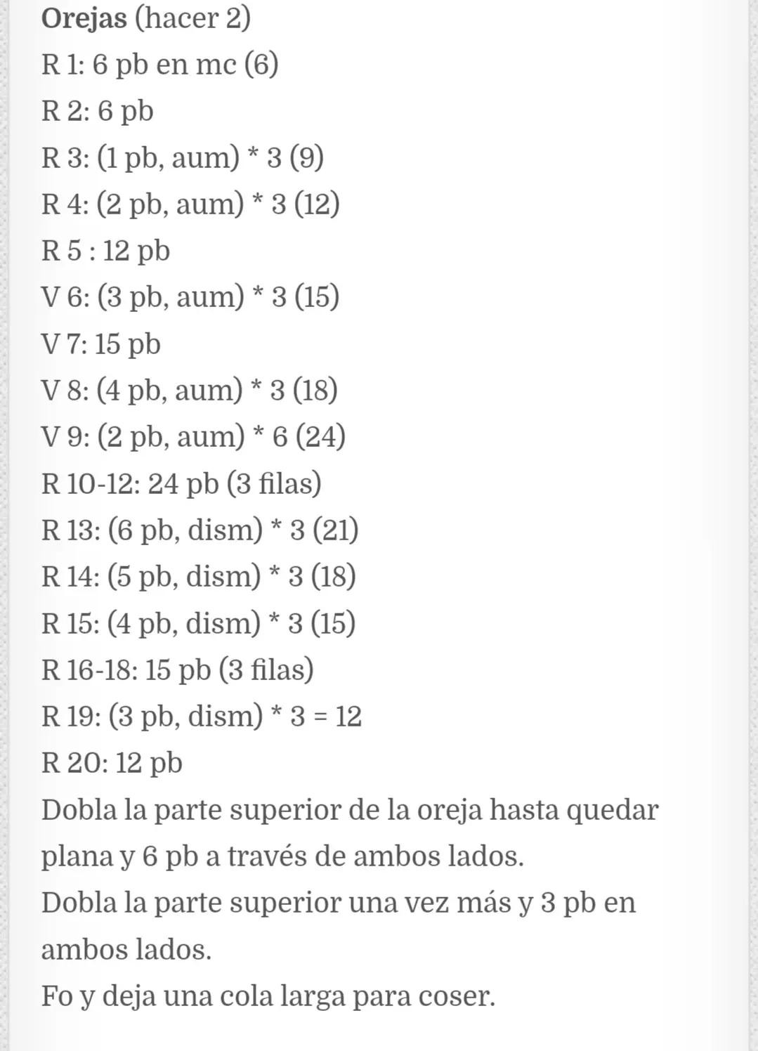 Patrón de murciélago Amigurumi gratis