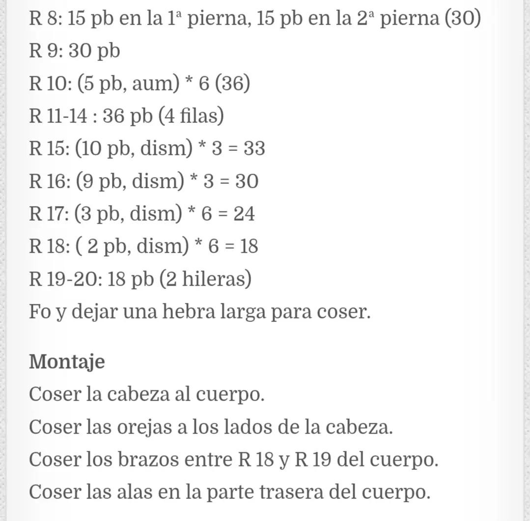 Patrón de murciélago Amigurumi gratis