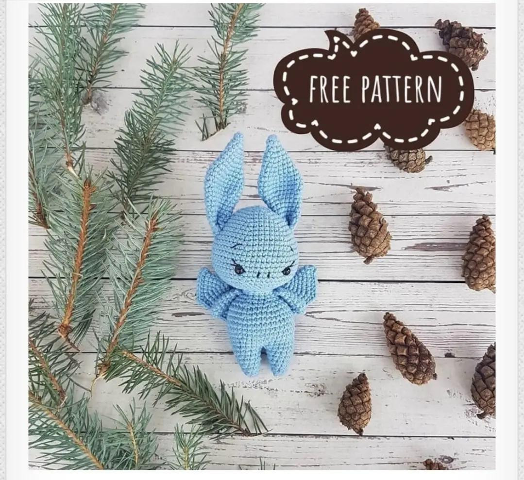 Patrón de murciélago Amigurumi gratis