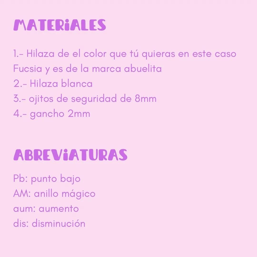 Patrón de osito fucsia amigurumi