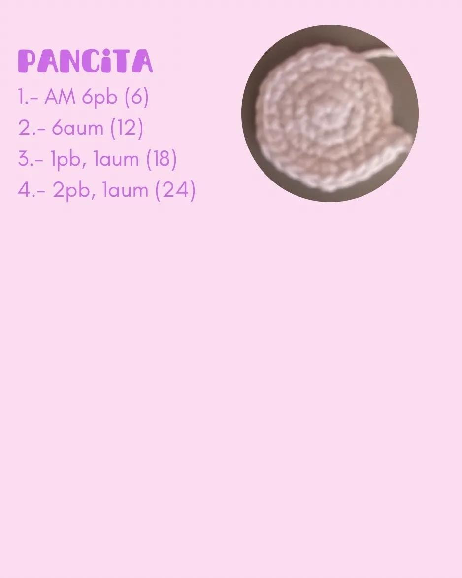 Patrón de osito fucsia amigurumi