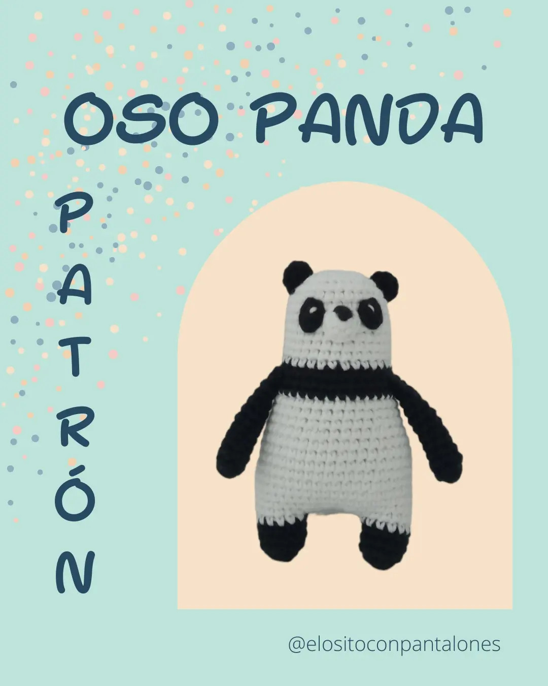 Patrón de Oso Panda Amigurumi: Guía completa paso a paso con materiales y abreviaturas