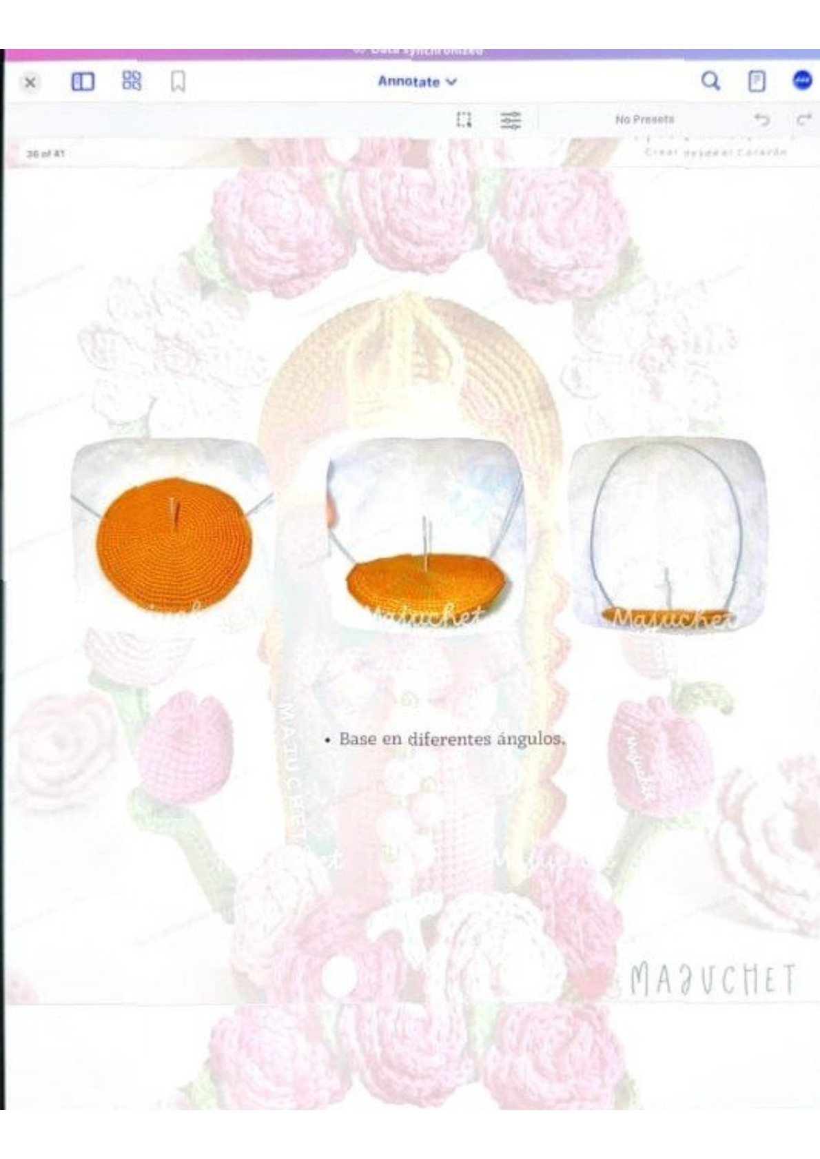 Patrón de pago: Amigurumi Virgen de Guadalupe con rosas