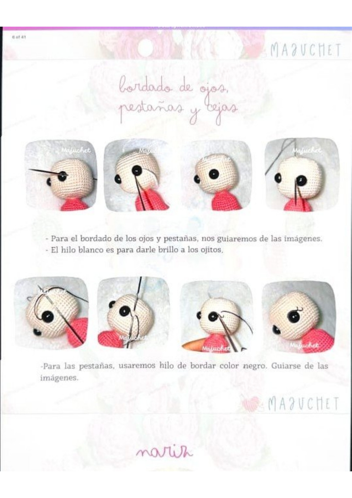 Patrón de pago: Amigurumi Virgen de Guadalupe con rosas