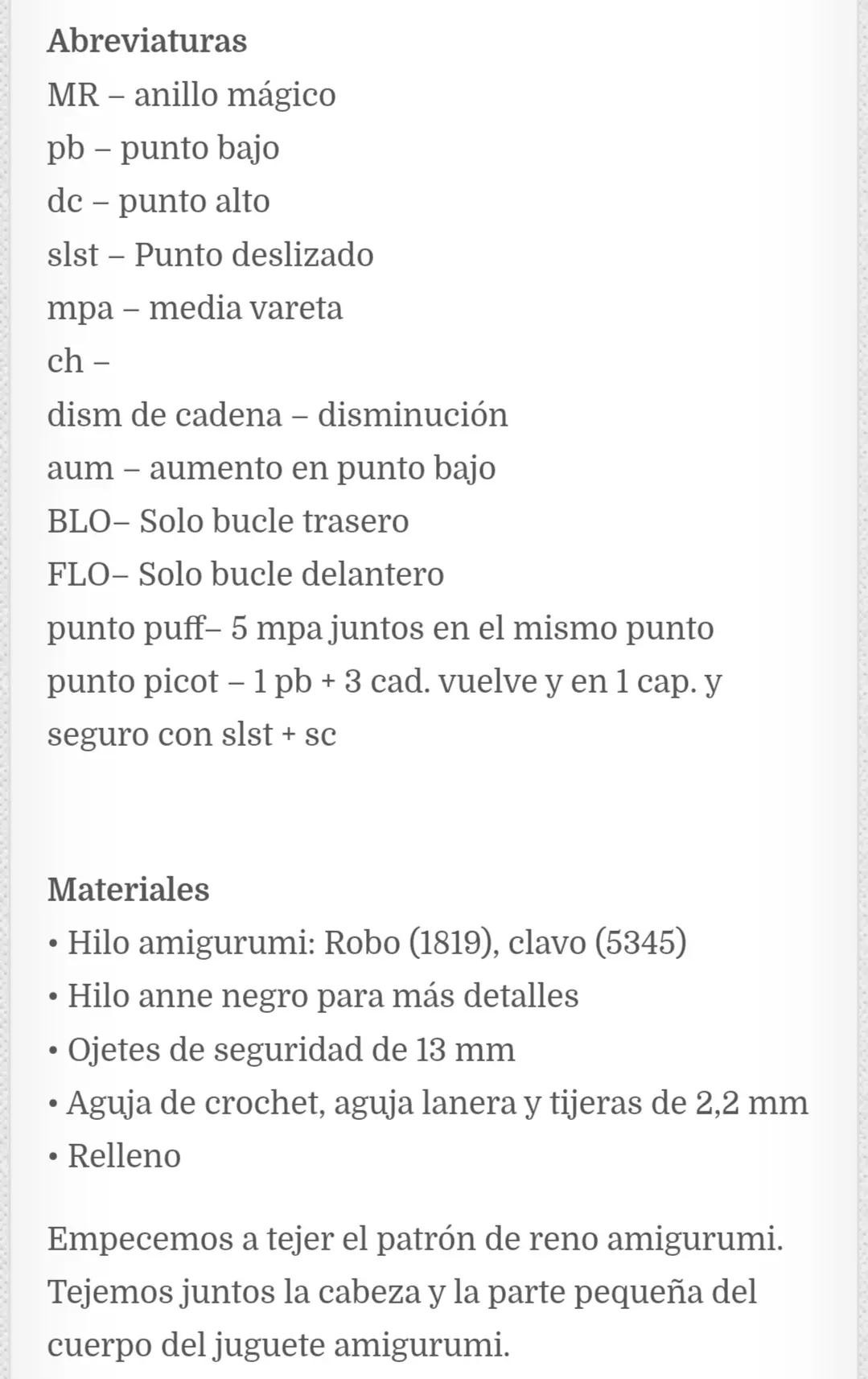 Patrón de renos amigurumi con gorro de Navidad y bufanda navideña