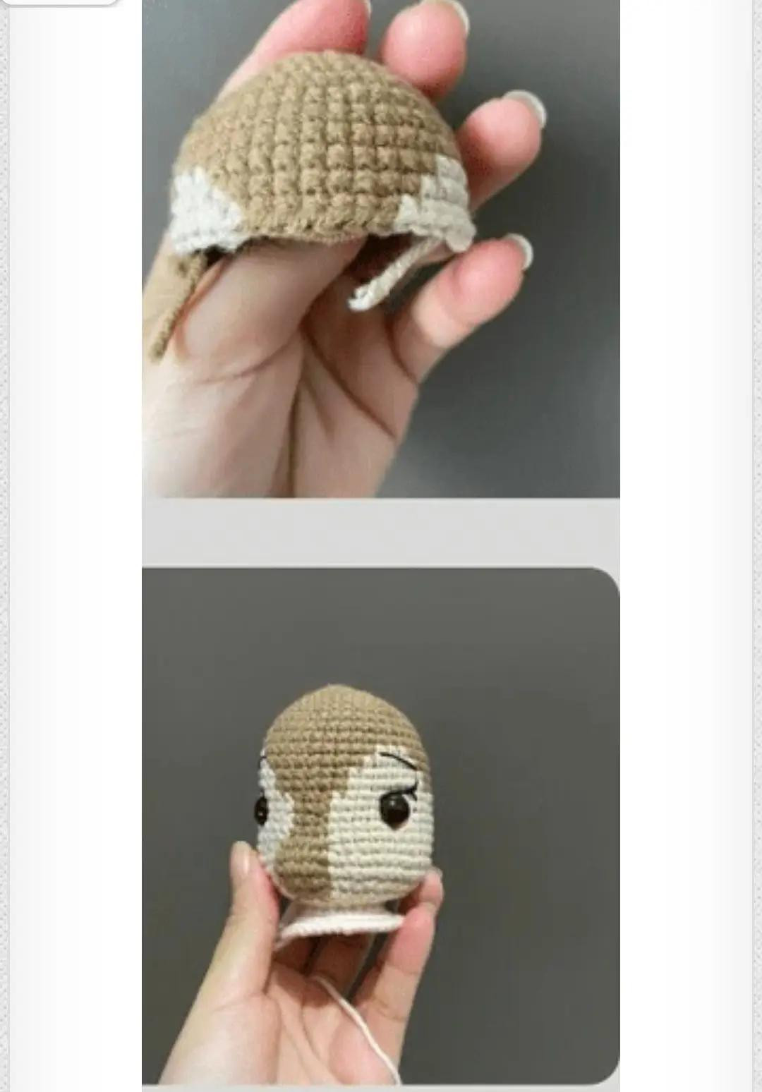 Patrón de renos amigurumi con gorro de Navidad y bufanda navideña