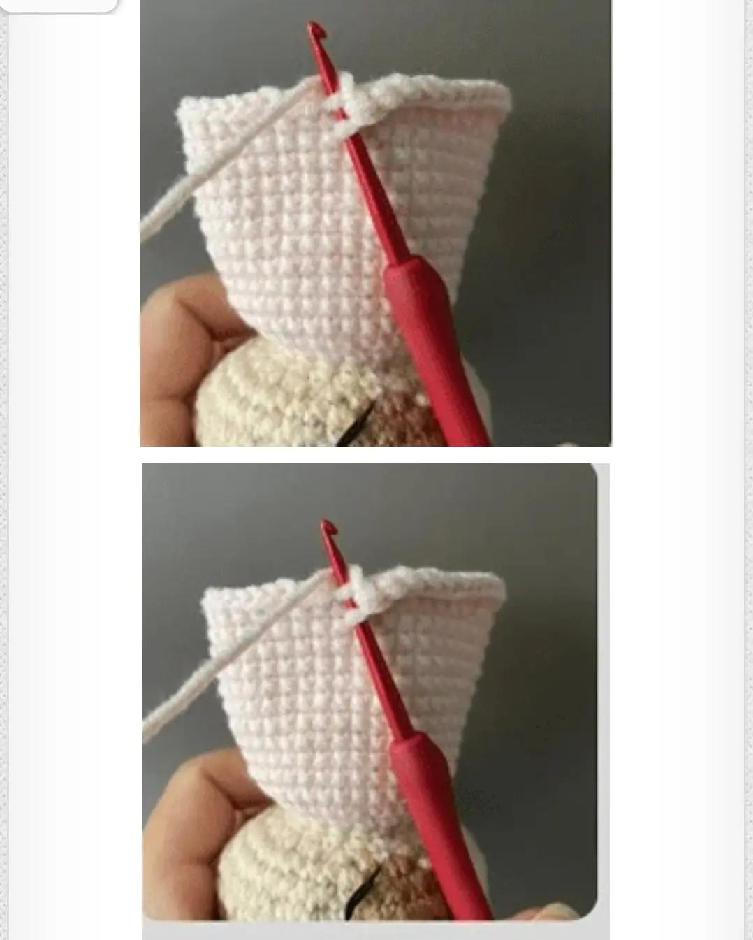 Patrón de renos amigurumi con gorro de Navidad y bufanda navideña