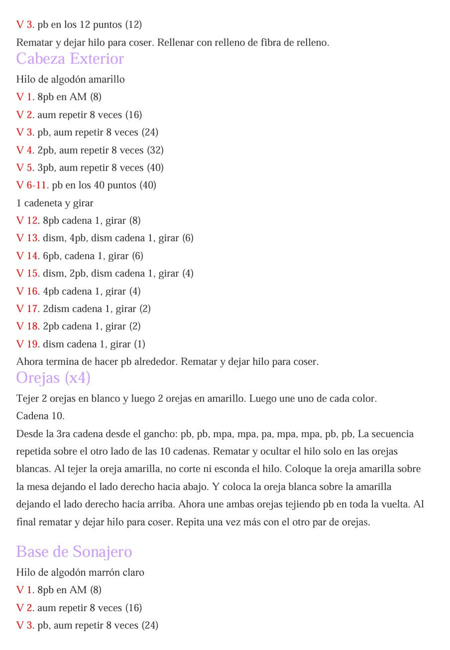 Patrón de Sonajero de Ciervo Amigurumi PDF