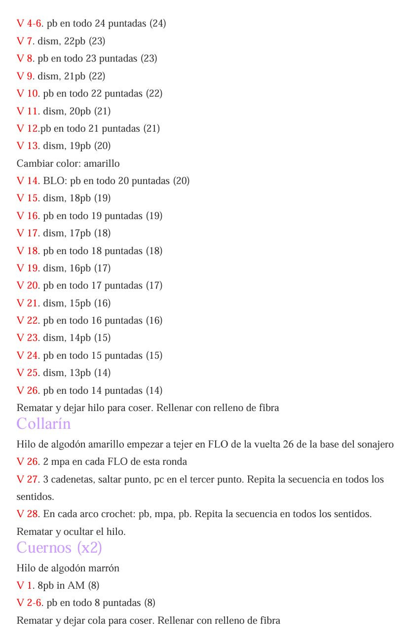 Patrón de Sonajero de Ciervo Amigurumi PDF