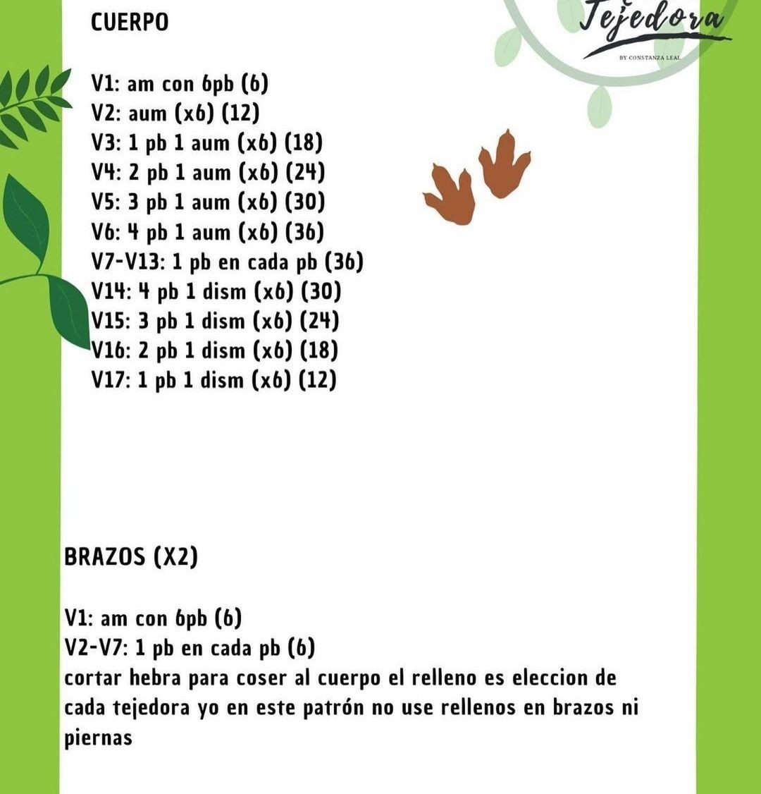 Patrón Dino Amor: Guía paso a paso para crochet amigurumi