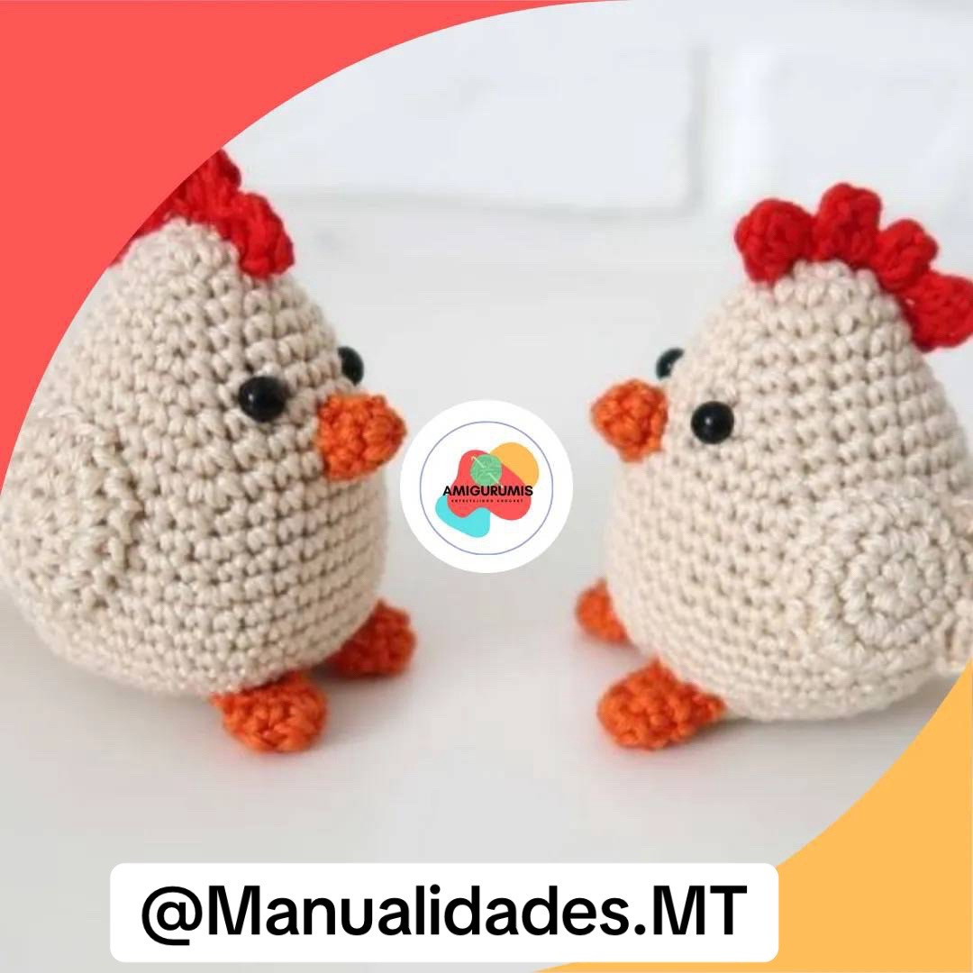 Patrón Gallina Amigurumi Gratis - Tejido a Crochet
