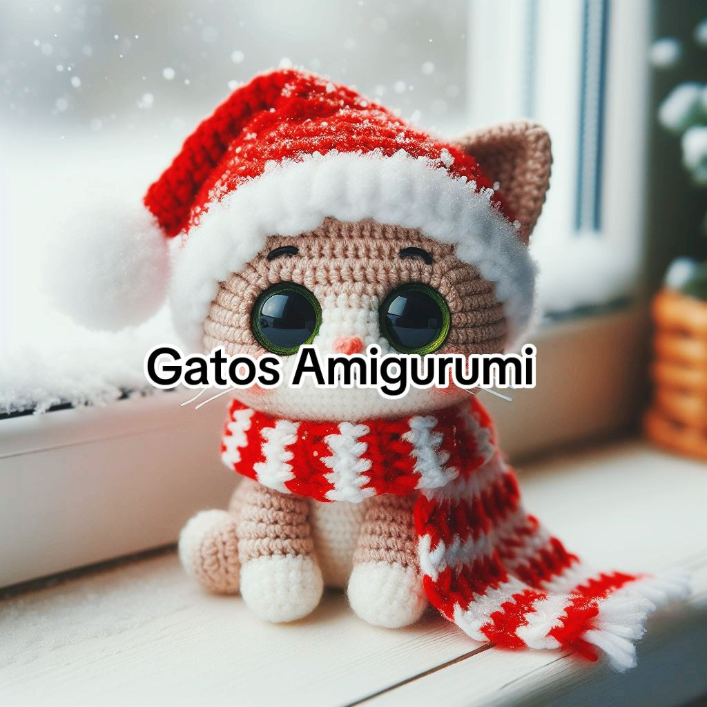 Patrón Gato Amigurumi Navidad: Tutorial Paso a Paso