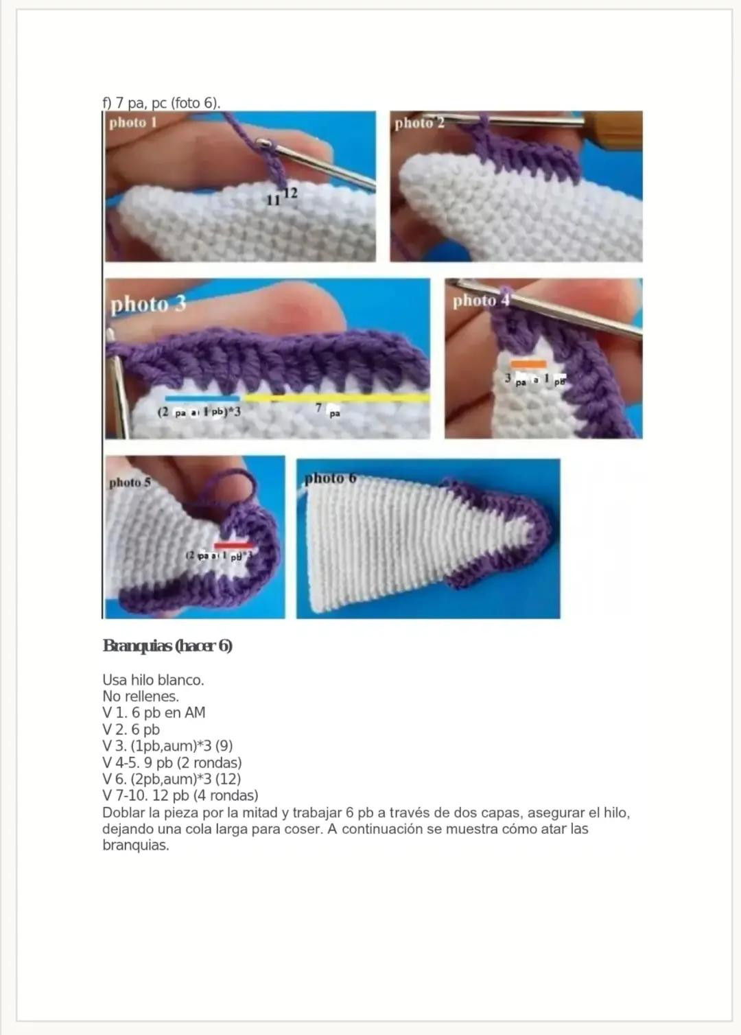 Patrón Gratis Ajolote Amigurumi Tejido Crochet con Branquias de Colores