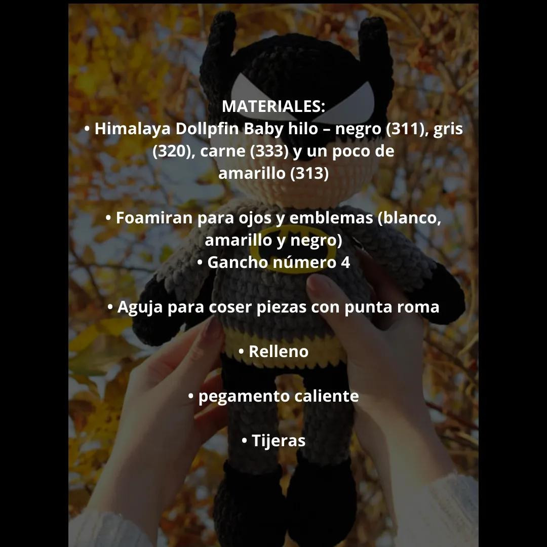 Patrón Gratis Amigurumi Batman: Guía de Crochet Paso a Paso