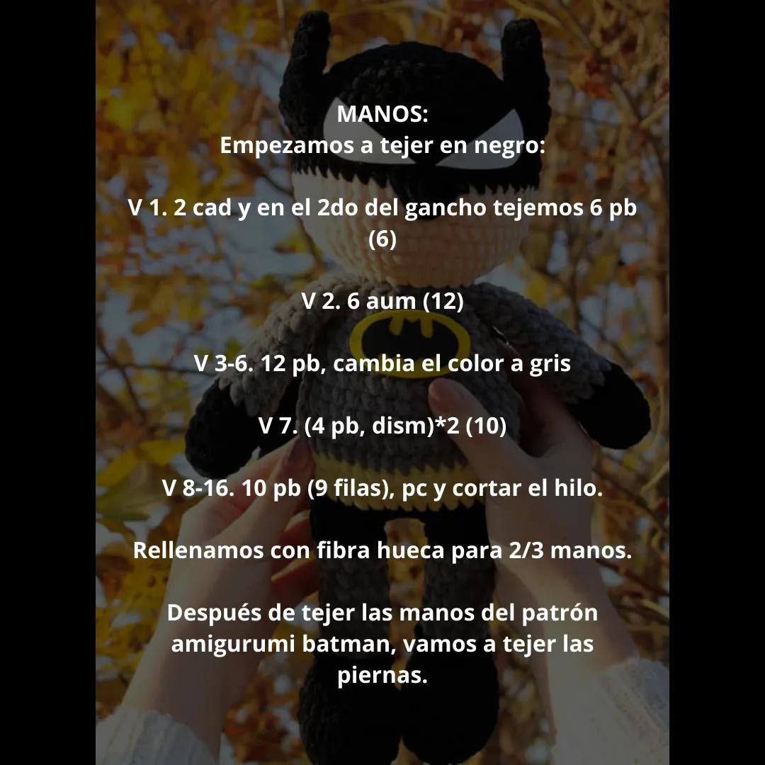 Patrón Gratis Amigurumi Batman: Guía de Crochet Paso a Paso