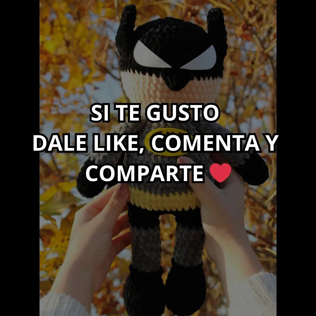 Patrón Gratis Amigurumi Batman: Guía de Crochet Paso a Paso