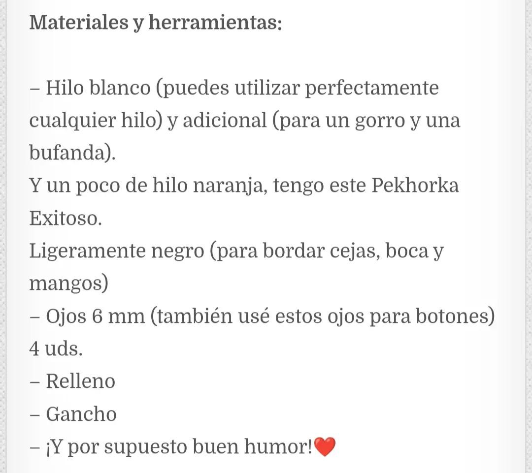 Patrón Gratis Amigurumi Bebé Muñeco De Nieve