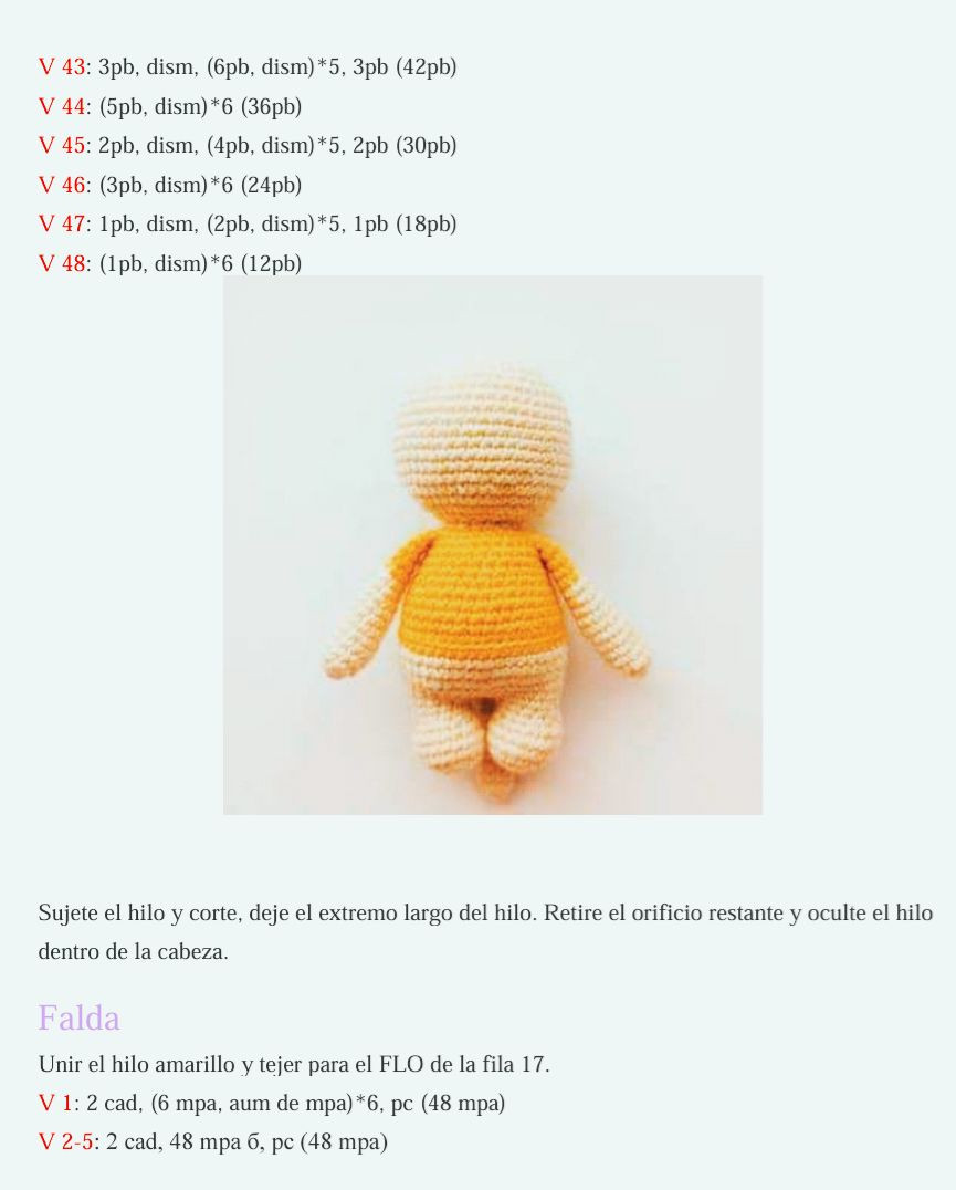 Patrón gratis Amigurumi Chica Gato con vestido verde y flores